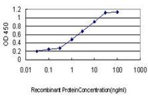 Detection limit for recombinant GST tagged TCF3 is approximately 0.