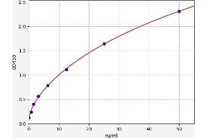 Typical standard curve (MGEA5 Kit ELISA)