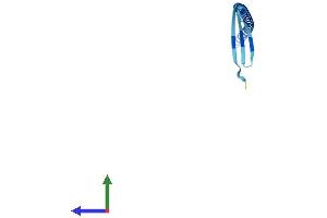 AlphaFold protein structure predicition of Human Recombinant IQCF5 Protein, UniprotID A8MTL0