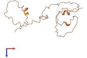AlphaFold protein structure predicition of Human Recombinant KRTAP9-4 Protein, UniprotID Q9BYQ2