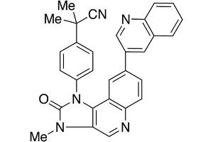 Chemical structure of NVPBEZ235 , a PI 3-kinase inhibitor. (NVPBEZ235)