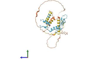 AlphaFold protein structure predicition of Mouse Recombinant Klf6 Protein, UniprotID O08584