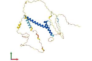 AlphaFold protein structure predicition of Human Recombinant PTF1A Protein, UniprotID Q7RTS3
