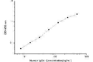 Typical standard curve (IgG4 Kit ELISA)