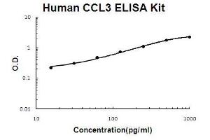 Human MIP-1 alpha PicoKine ELISA Kit standard curve (CCL3 Kit ELISA)