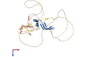 AlphaFold protein structure predicition of Human Recombinant GTF2A1L Protein, UniprotID Q9UNN4