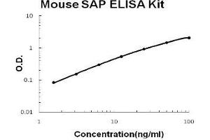 Mouse SAP/PTX2 PicoKine ELISA Kit standard curve (APCS Kit ELISA)