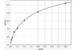 Typical standard curve (NOS2 Kit ELISA)