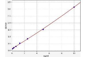 Typical standard curve