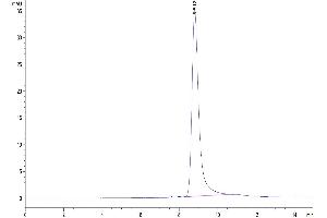 The purity of Cynomolgus BTN3A1 is greater than 95 % as determined by SEC-HPLC.