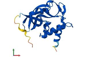 AlphaFold protein structure predicition of Human Recombinant GGCT Protein, UniprotID O75223