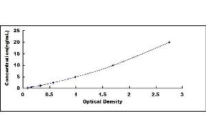 Typical standard curve