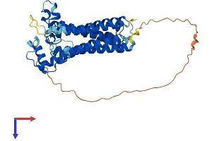 AlphaFold protein structure predicition of Mouse Recombinant Cox15 Protein, UniprotID Q8BJ03