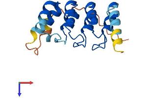 AlphaFold protein structure predicition of Human Recombinant ANKRD20A5P Protein, UniprotID A0PJZ0