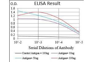 Black line: Control Antigen (100 ng), Purple line: Antigen(10 ng), Blue line: Antigen (50 ng), Red line: Antigen (100 ng),