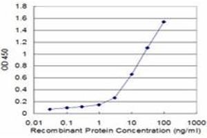 Detection limit for recombinant GST tagged RABIF is approximately 0.