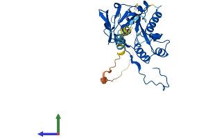 AlphaFold protein structure predicition of Mouse Recombinant B3gat2 Protein, UniprotID P59270