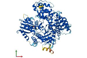 AlphaFold protein structure predicition of Mouse Recombinant Scfd2 Protein, UniprotID Q8BTY8
