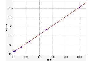 Typical standard curve (Cardiotrophin 1 Kit ELISA)