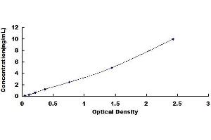 Typical standard curve (Kallikrein 2 Kit ELISA)
