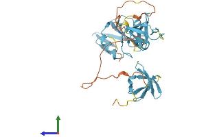 AlphaFold protein structure predicition of Human Recombinant CRKL Protein, UniprotID P46109