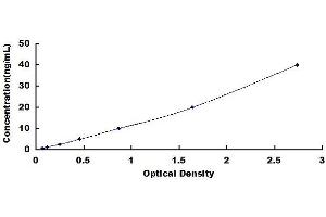 Typical standard curve