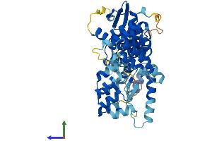 AlphaFold protein structure predicition of Mouse Recombinant Abtb1 Protein, UniprotID Q99LJ2