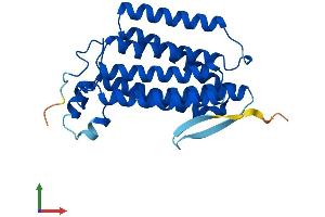 AlphaFold protein structure predicition of Mouse Recombinant Acer3 Protein, UniprotID Q9D099