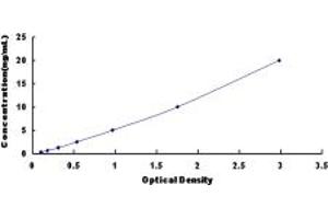 Typical standard curve (MAP4 Kit ELISA)