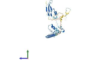 AlphaFold protein structure predicition of Mouse Recombinant Mbd3 Protein, UniprotID Q9Z2D8
