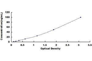Typical standard curve (HSPA1L Kit ELISA)
