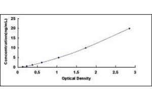 Typical standard curve (PPARG Kit ELISA)