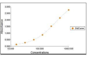 Standard Curve Graph (Lipocalin 2 Kit ELISA)