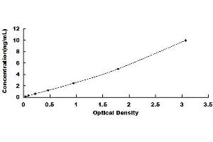 Typical standard curve (CD40 Kit ELISA)