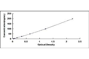 Typical standard curve