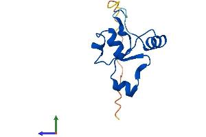 AlphaFold protein structure predicition of Human Recombinant TSTD3 Protein, UniprotID H0UI37