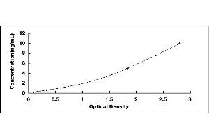 Typical standard curve (CD15 Kit ELISA)