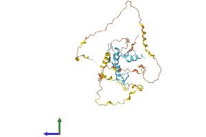 AlphaFold protein structure predicition of Mouse Recombinant Klf2 Protein, UniprotID Q60843