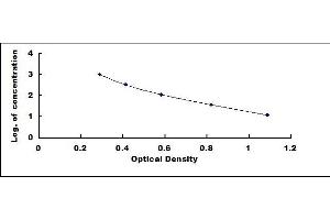 Typical standard curve (beta Endorphin Kit ELISA)