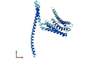 AlphaFold protein structure predicition of Human Recombinant TMEM120B Protein, UniprotID A0PK00