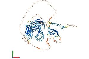 AlphaFold protein structure predicition of Human Recombinant ESYT3 Protein, UniprotID A0FGR9