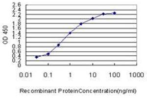 Detection limit for recombinant GST tagged IDH2 is approximately 0.