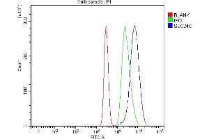 Flow Cytometry analysis of K562 cells using anti-SEC24C antibody (ABIN7600303).