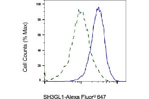 Validation of SH3GL1 knockdown using flow cytometry. (SH3GL1 anticorps)