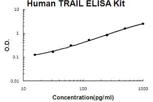 Human TRAIL Accusignal ELISA Kit Human TRAIL AccuSignal ELISA Kit standard curve.