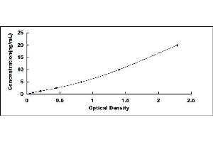 Typical standard curve (BZW1 Kit ELISA)