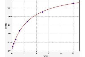Typical standard curve (Muscarinic Acetylcholine Receptor M2 Kit ELISA)