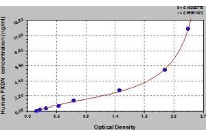 Typical Standard Curve (Peroxidasin Kit ELISA)