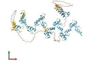 AlphaFold protein structure predicition of Human Recombinant ZNF611 Protein, UniprotID Q8N823