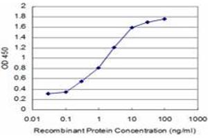 Detection limit for recombinant GST tagged KLF1 is approximately 0.